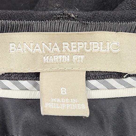 Banana Republic Wool Pants Womens 8 Martin Dress Black Bottoms Business Work - Picture 3 of 8